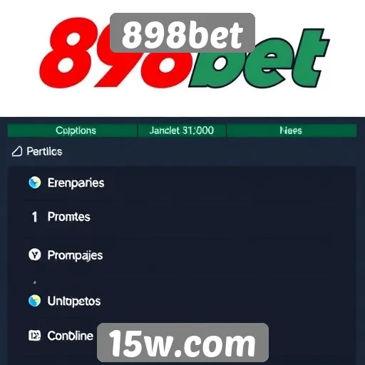 Apresentação das principais funcionalidades do site 898bet